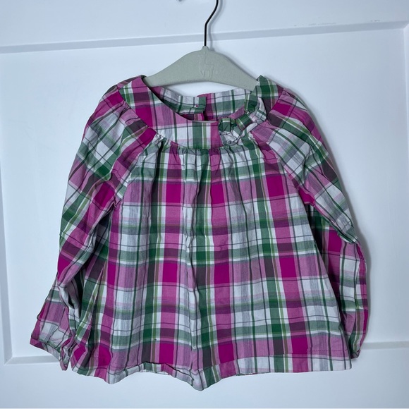 Janie and Jack toddler girl’s plaid blouse Size 3T - Picture 1 of 5